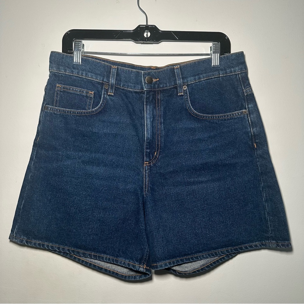 COS Dark Blue Jean Shorts